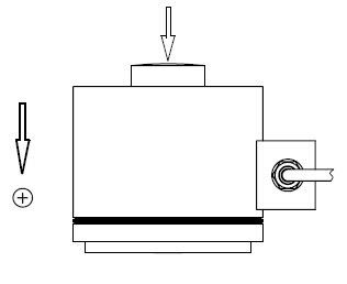 Tipo pilha de carga impermeável IP68 da coluna da compressão para a báscula/funil