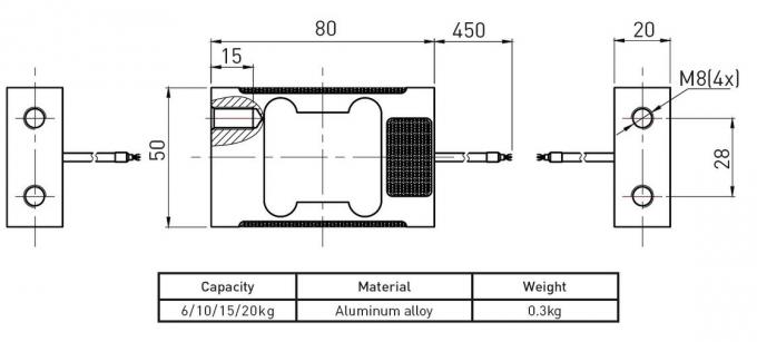 Pilha de carga da liga de alumínio dos sensores da pilha de carga da escala F4841 para a medida do peso
